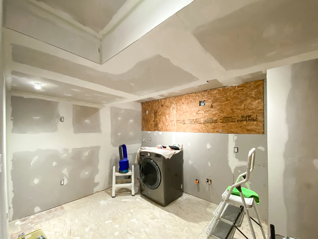 Utility Room Drywall