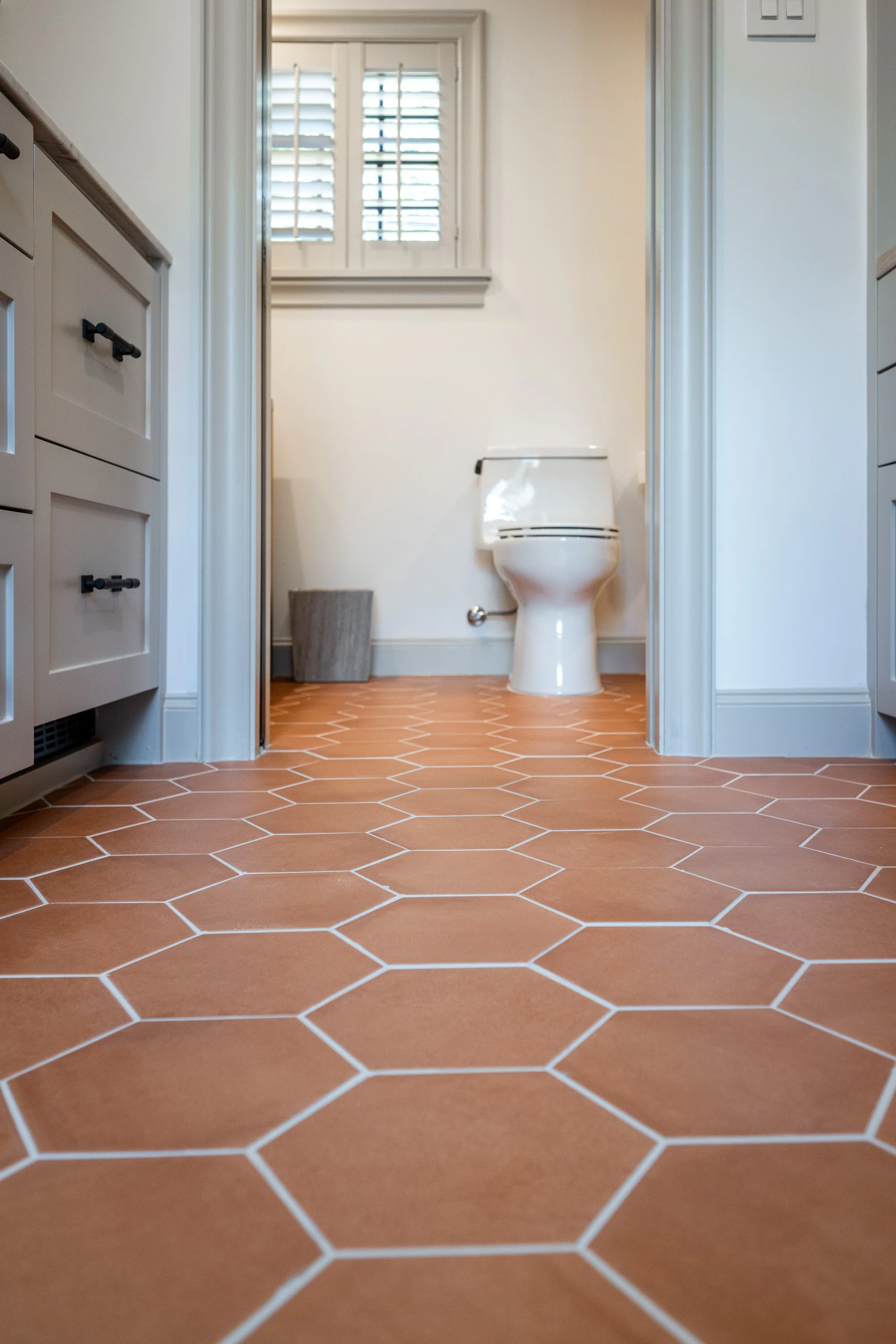 Ceramic tile flooring
