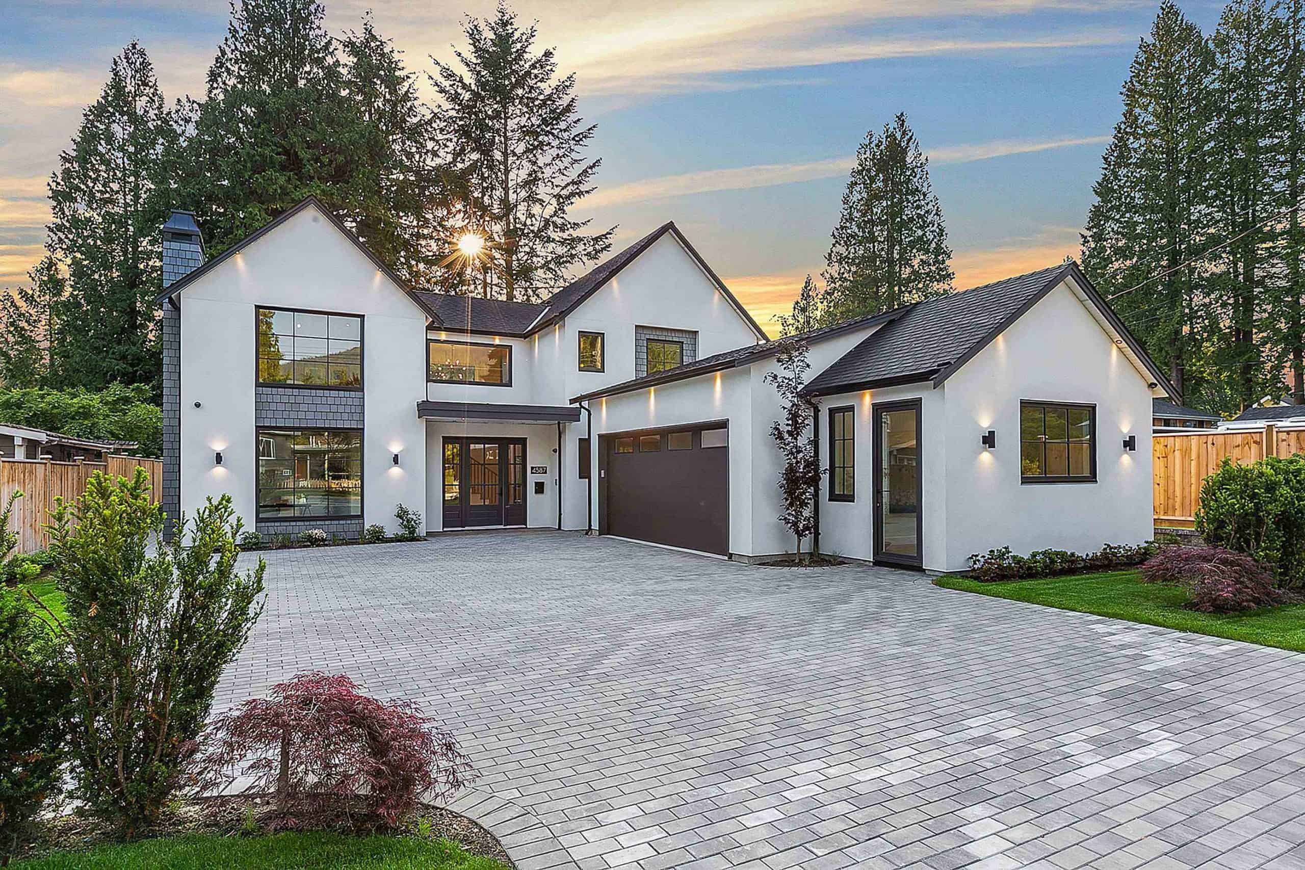 Modern home exterior – full home renovations by Cornerstone Constructs